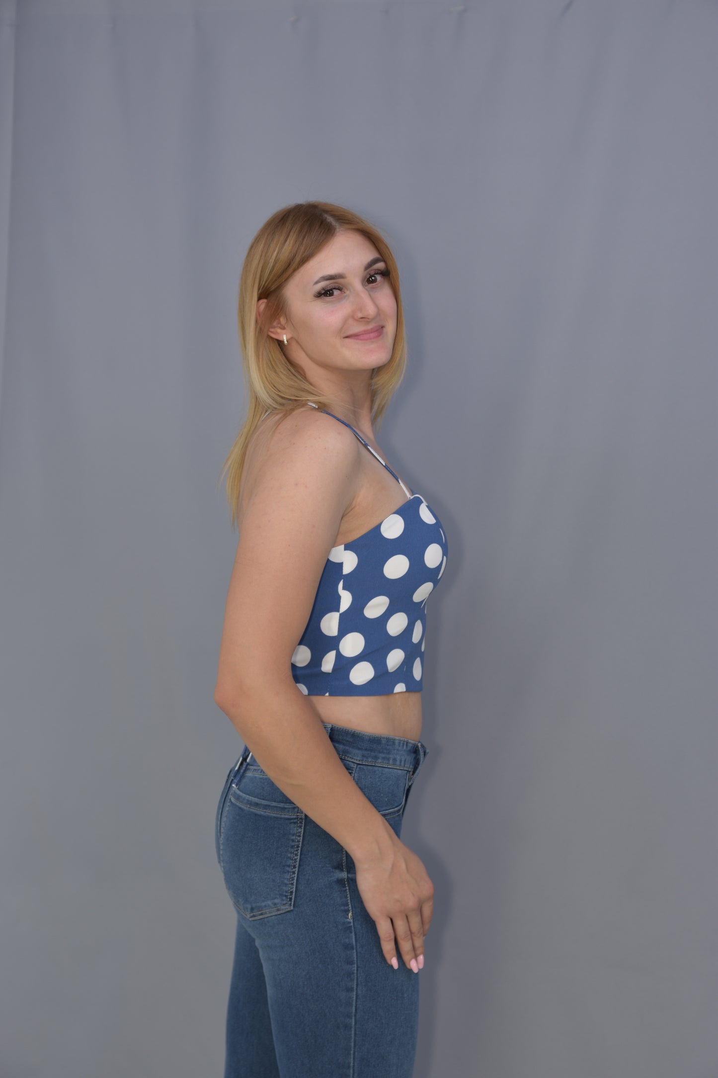 Top sznurowany wiskoza