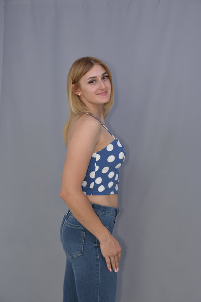 Top sznurowany wiskoza