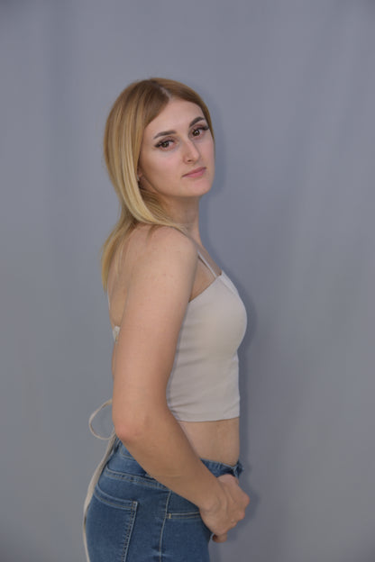 Top sznurowany wiskoza