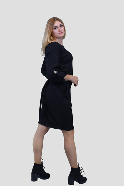 Katifra — sukienka „Autumn Cream” z dzianiny wiskozowej z angorą
