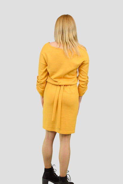 Katifra — sukienka „Autumn Cream” z dzianiny wiskozowej z angorą